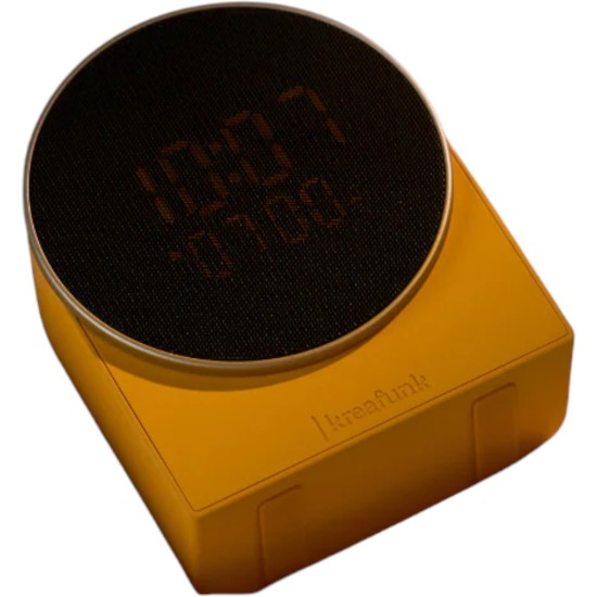 Kreafunk | Réveil enceinte portable Ivy jaune 2