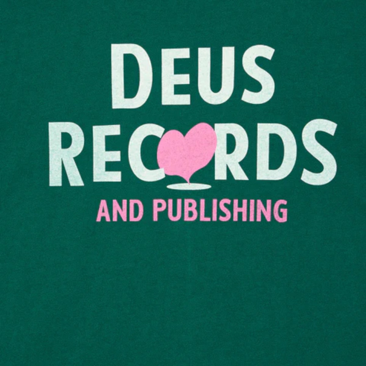 Deus Ex Machina - T-Shirt vert impression coeur