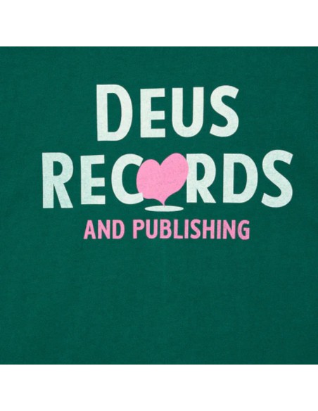 Deus Ex Machina - T-Shirt vert impression coeur
