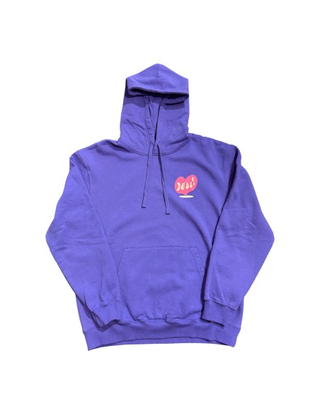 Deus Ex Machina - Sweat violet imprimé coeur