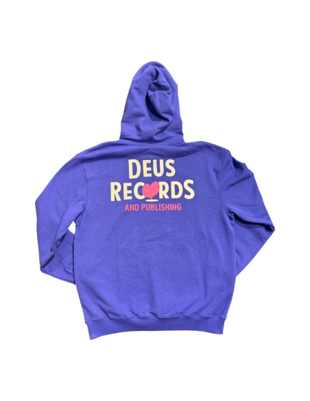 Deus Ex Machina - Sweat violet imprimé coeur