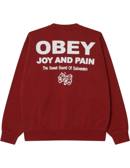 OBEY - Sweat terracotta homme