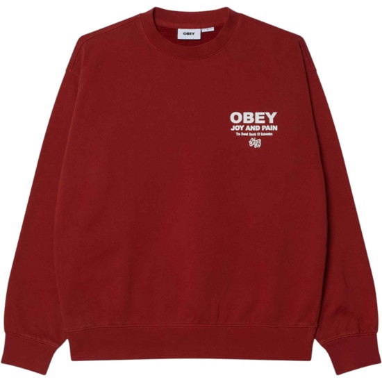 OBEY - Sweat terracotta homme 2