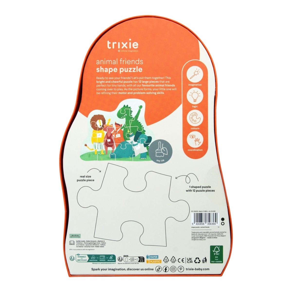 Trixie | Puzzle animaux sportifs