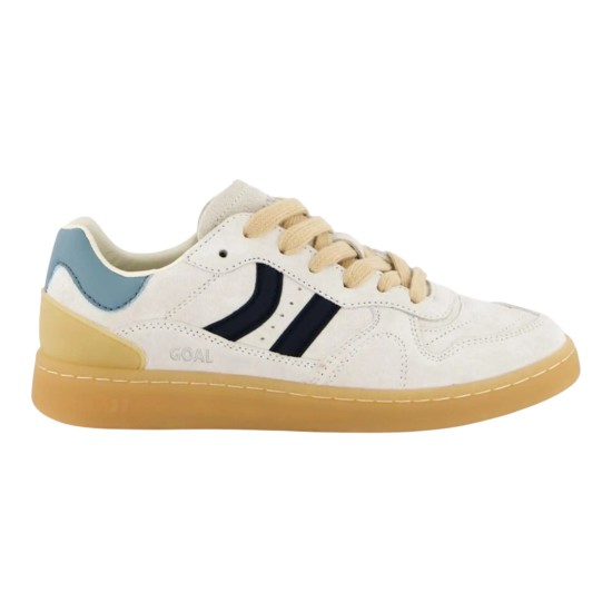 Chaussures Coolway GOAL en daim blanc cassé homme