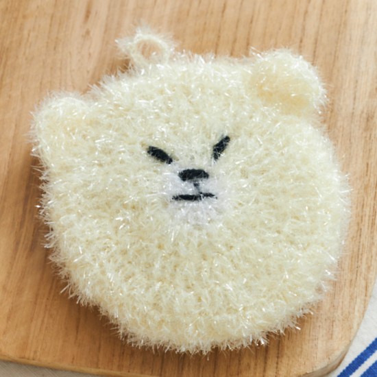 Joli Poom - Eponge ours blanc