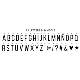 A Little Lovely - Pack de 85 lettres supplémentaires pour lightbox