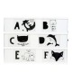 A Little Lovely - Kids ABC Pack et illustrations noires pour lightbox