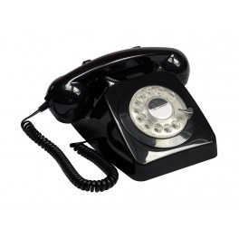 GPO - Téléphone noir rétro 746