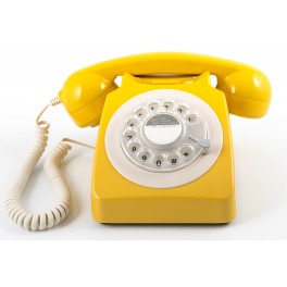 GPO - Téléphone orange rétro 746