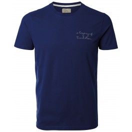 Selected - T-shirt marine broderie A legacy of tradition