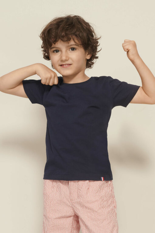T-shirt enfant col rond made in france