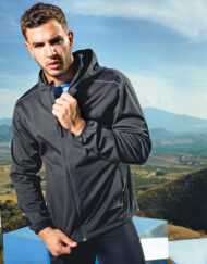 Softshell homme capuche personnalisable