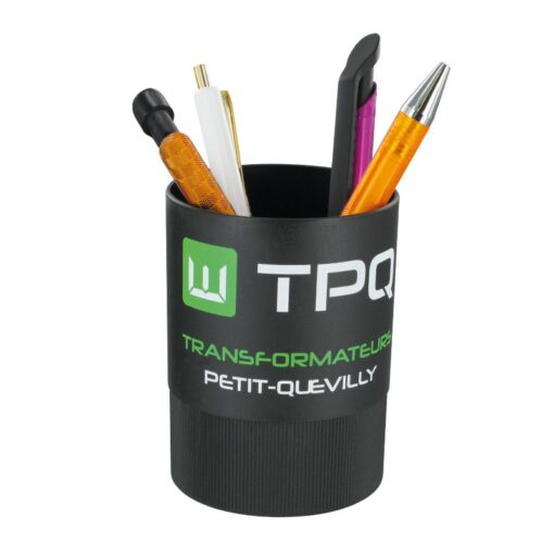 Pot crayons plastique personnalisé